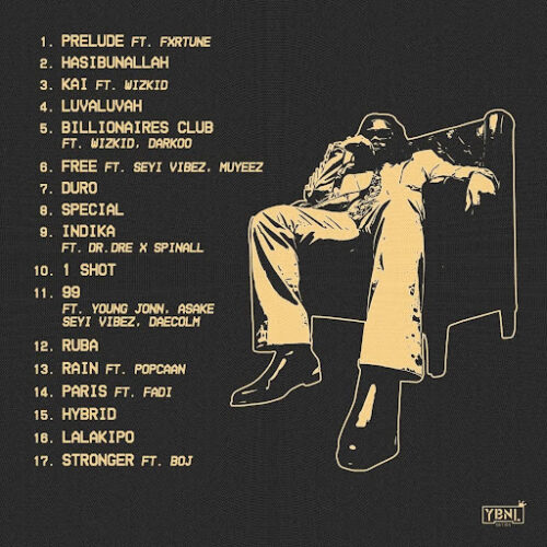 Olamide - OLAMIDE Tracklist