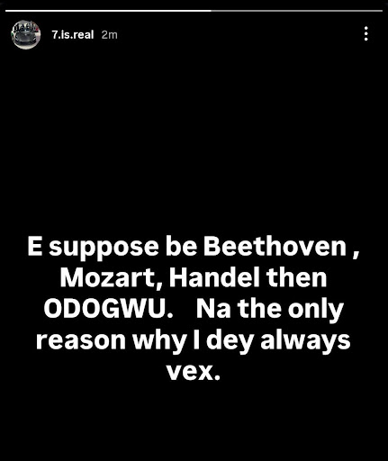 Odogwu Among the Greats? Burna Boy Compares Himself to Beethoven, Mozart, and Handel 3 Burna Boy on his IG Story