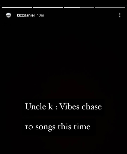Kizz Daniel Teases Uncle Okay Vibe Rush