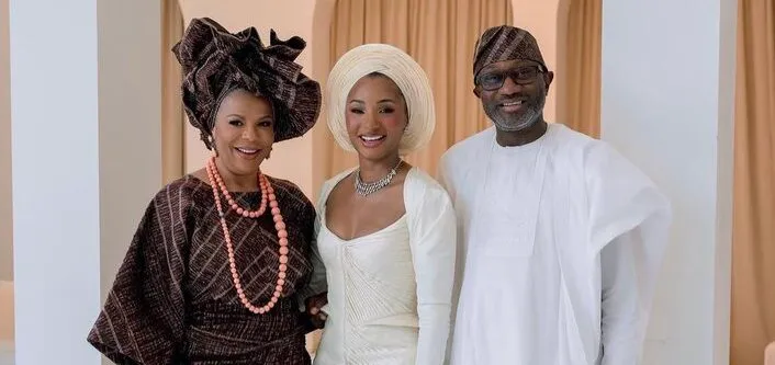 Femi Otedola & Temi Otedola at Her Marriage ceremony