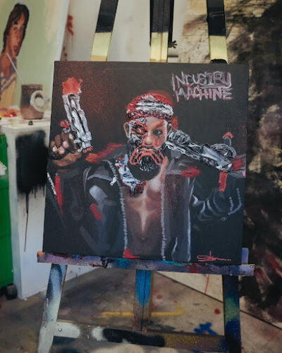 OFFICIAL: Odumodublvck Unveils Industry Machine Artwork By Slawn 1 Odumodublvck - Industry Machine Artwork