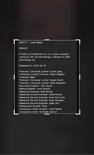 Tems Credited on Justin Bieber’s Need It