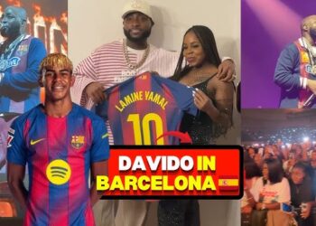 Davido Gets a Barcelona Surprise From Lamine Yamal’s Mum