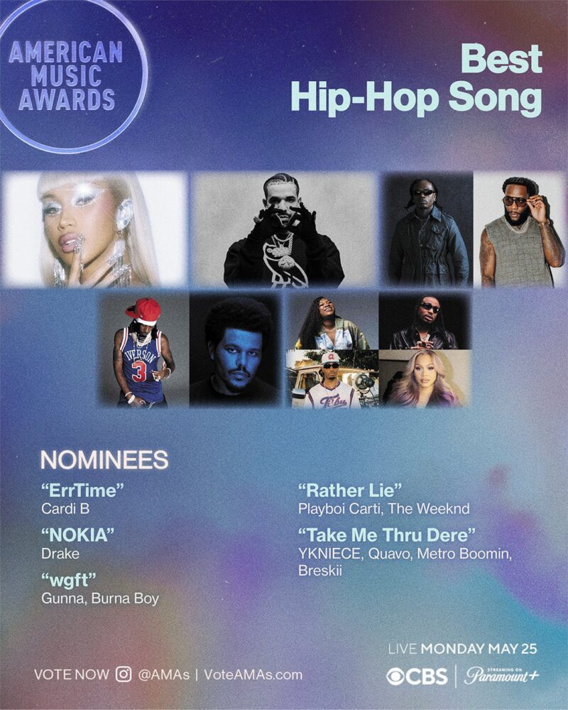 Gunna & Burna Boy’s “WGFT” Nominated for Best Hip-Hop Song at the AMAs 2 Gunna’s wgft ft. Burna Boy nominated for ‘Best Hip-Hop Song’ at the American Music Awards