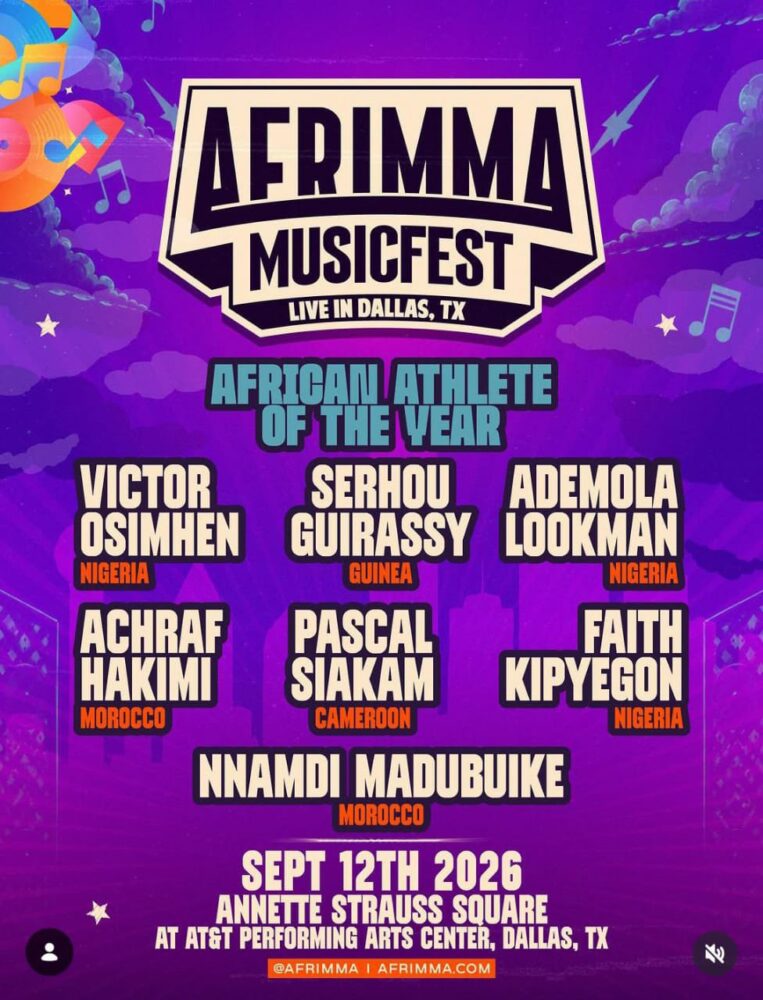 AFRIMMA 2026 Announces African Athlete of the Year Nominees 2 AFRIMMA 2026 Announces African Athlete of the Year Nominees