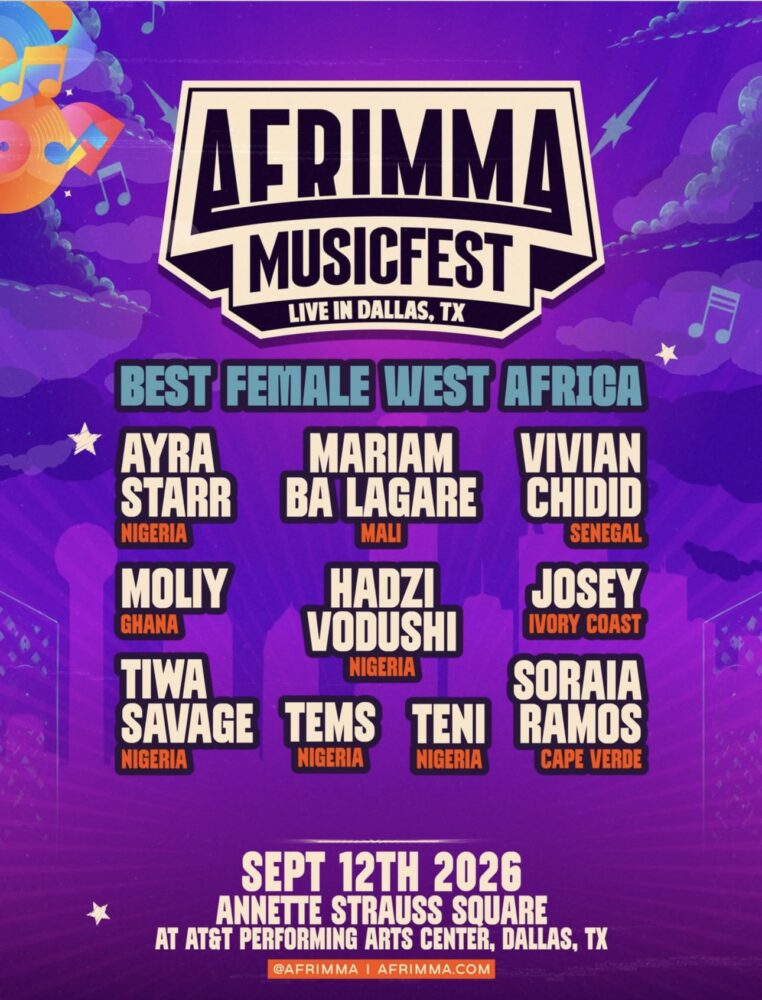 AFRIMMA 2026 Reveals Best Female Artist in Western Africa Nominees 2 AFRIMMA 2026 Reveals Best Female Artist in Western Africa Nominees