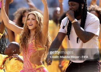 Shakira & Burna Boy at the FIFA World Cup Final Halftime Show